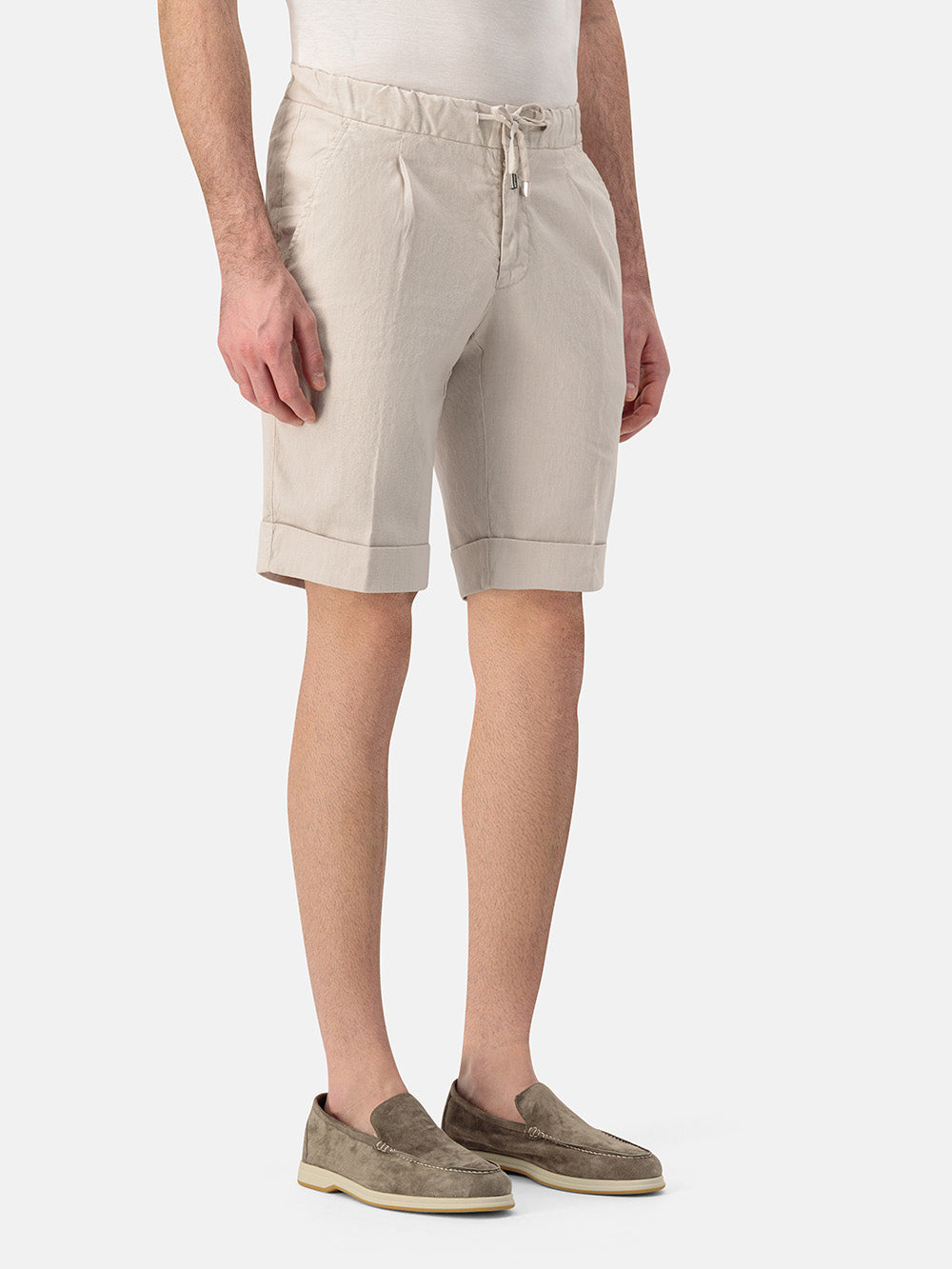 GYMSHO Linen Cotton Shorts - Sabbia