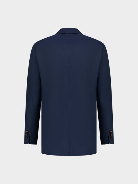 Virgin Wool Suit  jacket and pant in Blu Notte