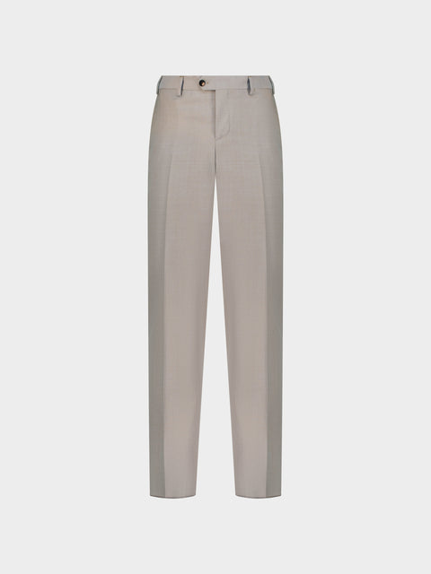 Virgin Wool Suit in Taupe