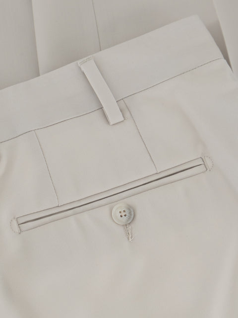 Virgin Wool Trousers in Panna