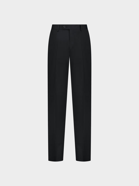 Virgin Wool Trousers in Nero