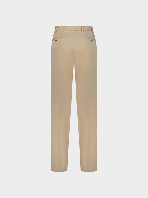 Virgin Wool Trousers in Sand