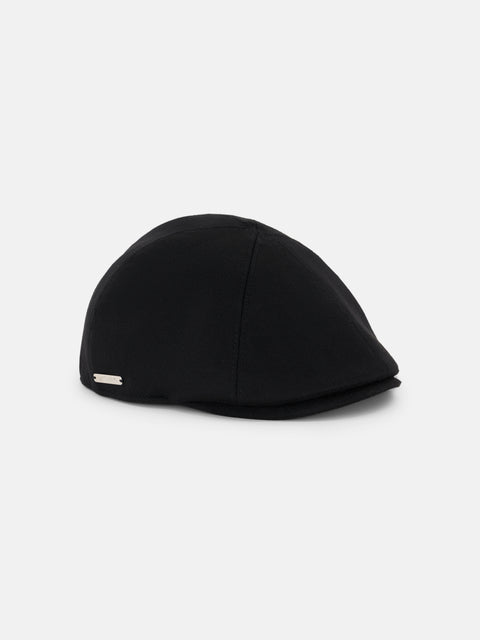 Cashmere Flat Cap- Navy