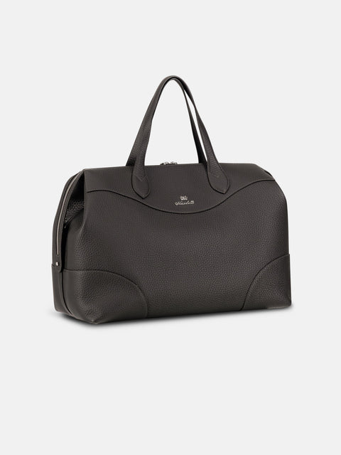Mandelli GEORGE Calf Leather Weekend Bag — Dark Brown, view 2