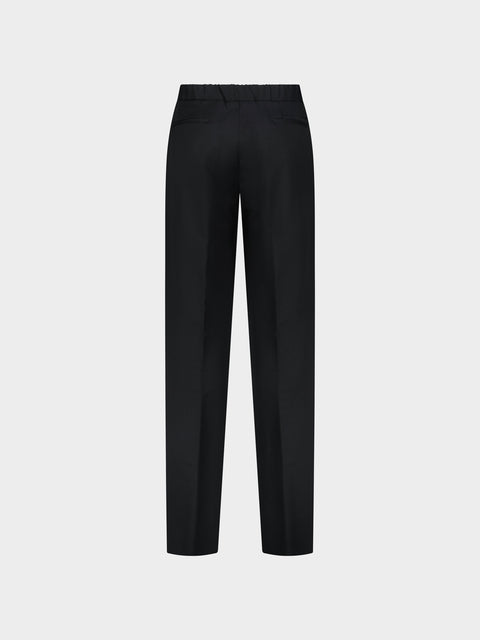 Pure Wool Jogging Trousers - Nero