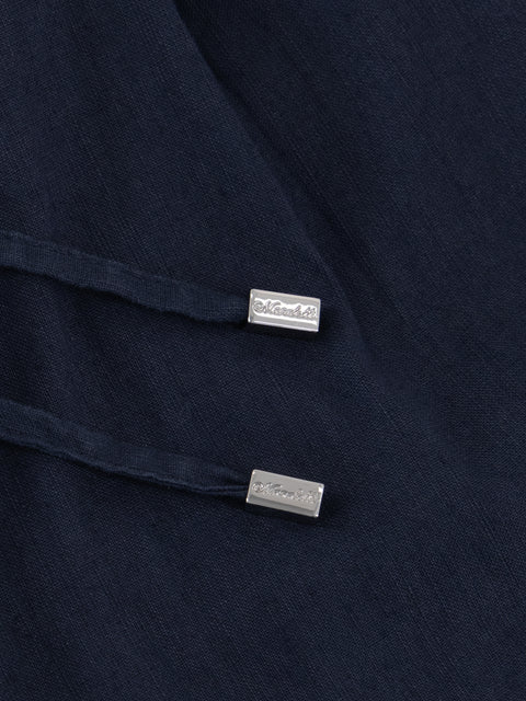 Gymsho Linen and Cotton Shorts - Navy