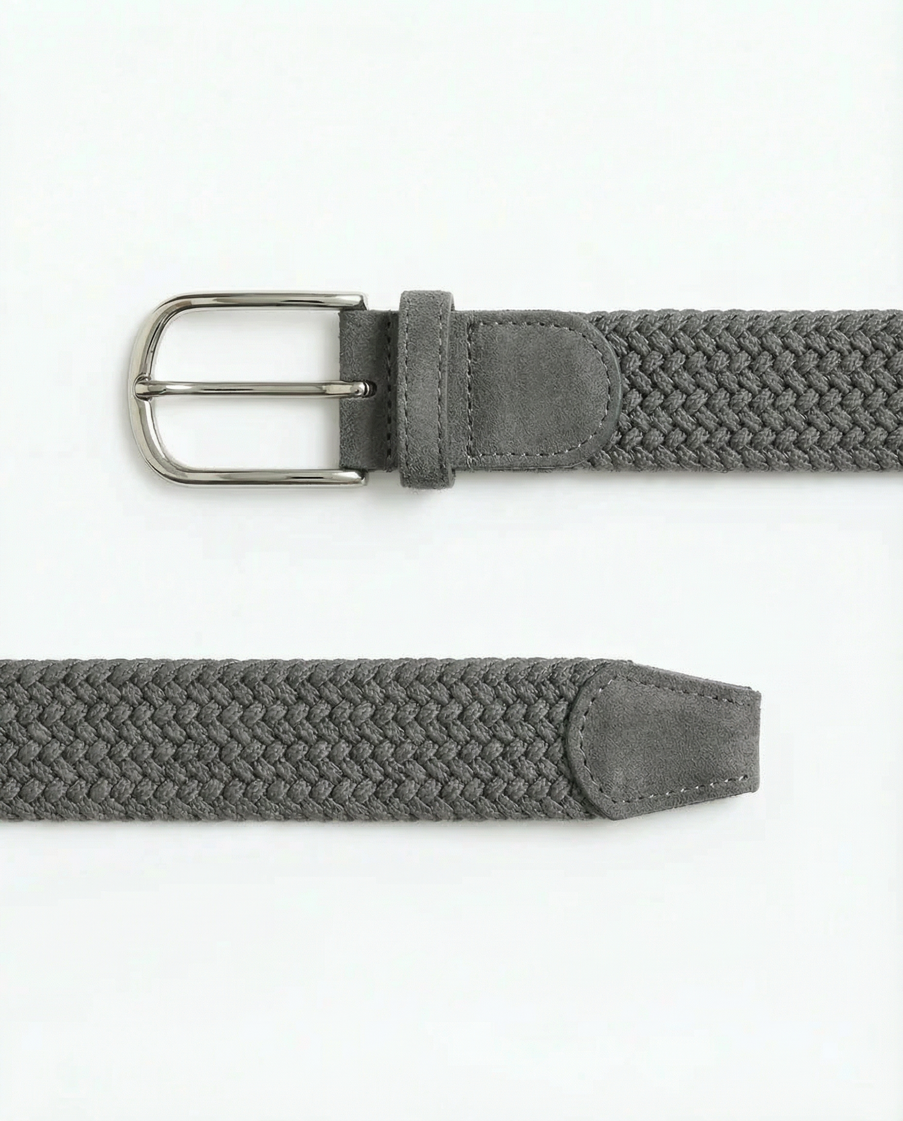 Braided Fabric Belt – Grigio