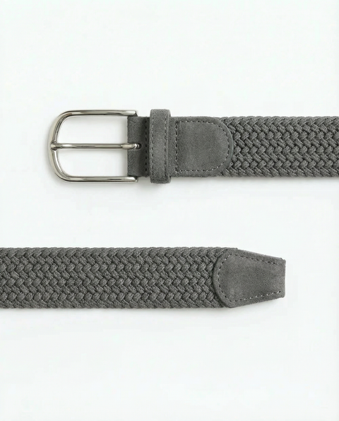 Braided Fabric Belt – Pearl