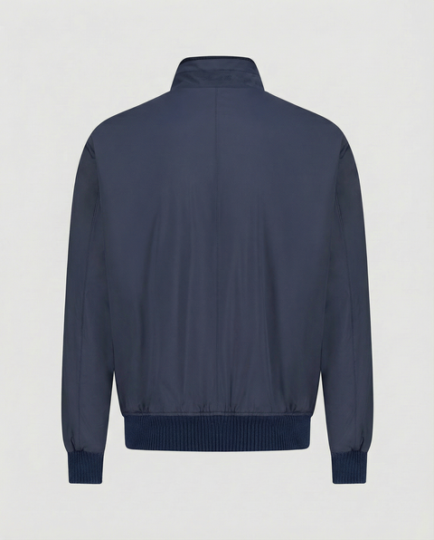 Bomber Nylon Jacket – Navy Blue