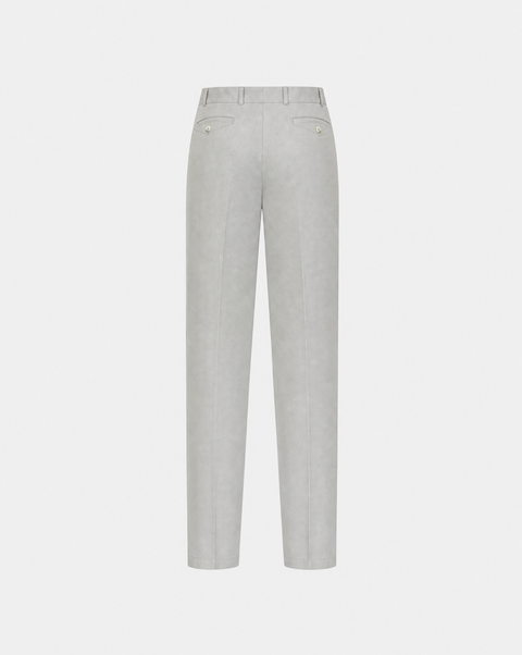 Stretch Cotton Trousers - Light Grey