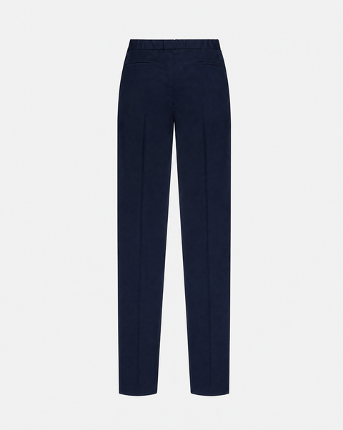 Pure Wool Tailored Trousers - Deep Navy