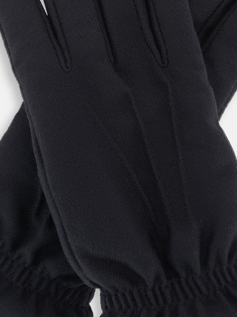 Wool & Cashmere Gloves – Black