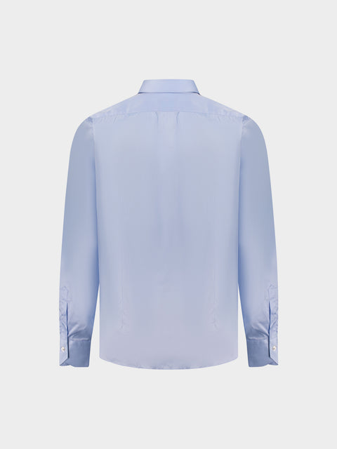Cotton Shirt in Blu