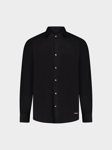 Cotton Shirt in Nero