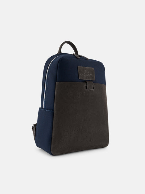 Wool & Cashmere Backpack – Navy Blue