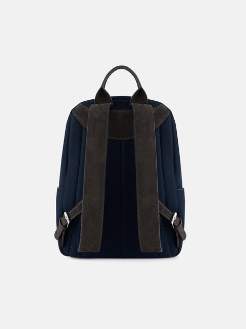 Wool & Cashmere Backpack – Navy Blue