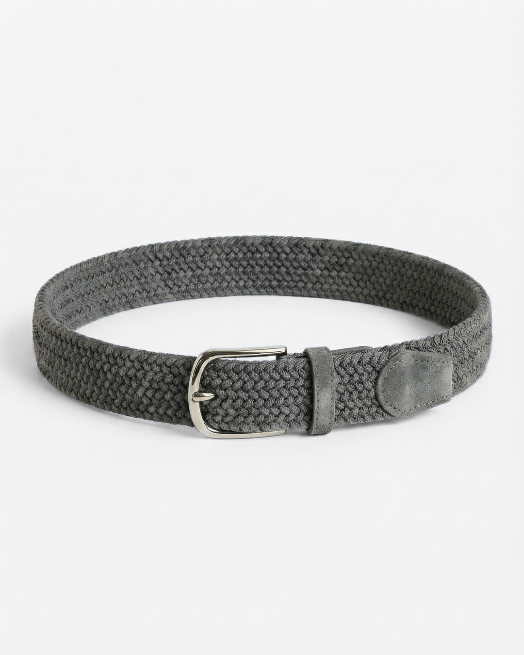 Braided Fabric Belt – Grigio