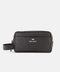 Mandelli BRAND Grained Leather Hand Bag — Dark Brown