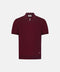 Silk & Cotton Knitted Polo with Zip – Burgundy