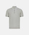 Silk & Cotton Knitted Polo with Buttons – Grey