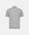 Silk & Cotton Knitted Polo – Grey