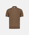 Silk & Cotton Knitted Polo – Honey