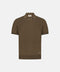 Silk & Cotton Knitted Polo – Marrone