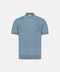 Silk & Cotton Knitted Polo – Dream Blue