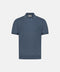 Silk & Cotton Knitted Polo – Avio Blue