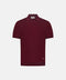 Silk & Cotton Knitted Polo V-Neck – Burgundy