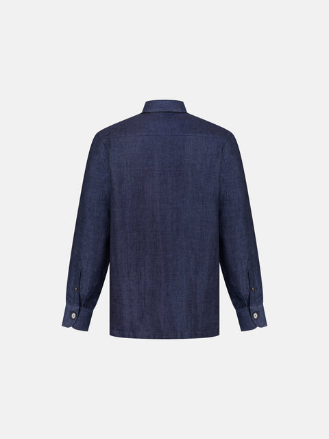 SAHARA Linen Shirt- Navy Blue