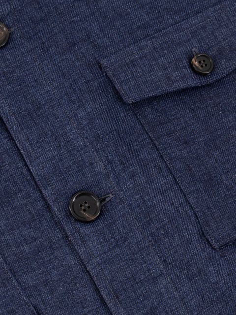 SAHARA Linen Shirt- Navy Blue