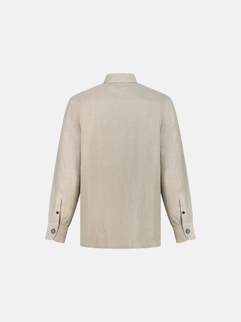 SAHARA Linen Shirt- Beige