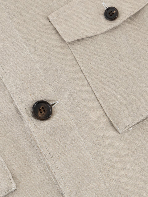 SAHARA Linen Shirt- Beige