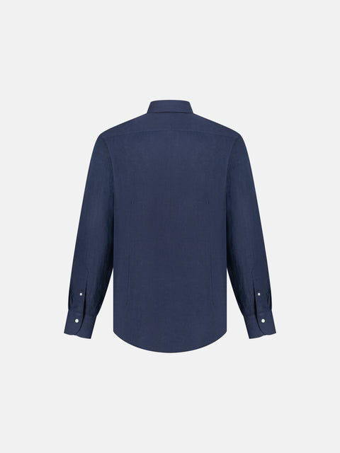 Tailor Linen Shirt- Navy Blue