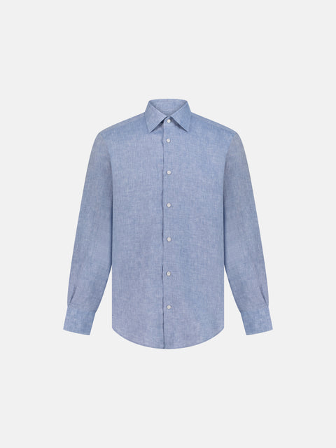 Tailor Linen Shirt- Indigo