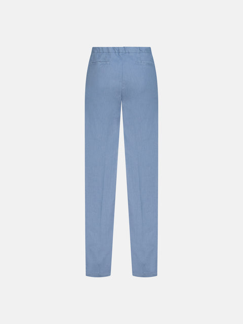Linen Blend Drawstring Trousers - Asphalt