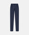 Linen Blend Drawstring Trousers - Deep Blue