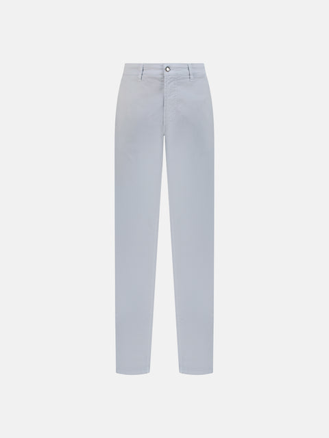 Stretch Cotton Trousers - Ice