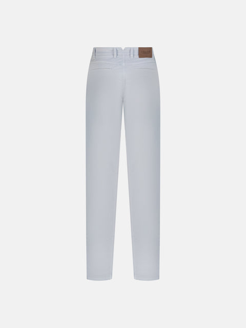 Stretch Cotton Trousers - Ice