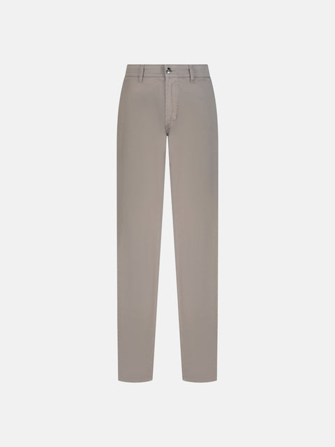 Stretch Cotton Trousers - Taupe