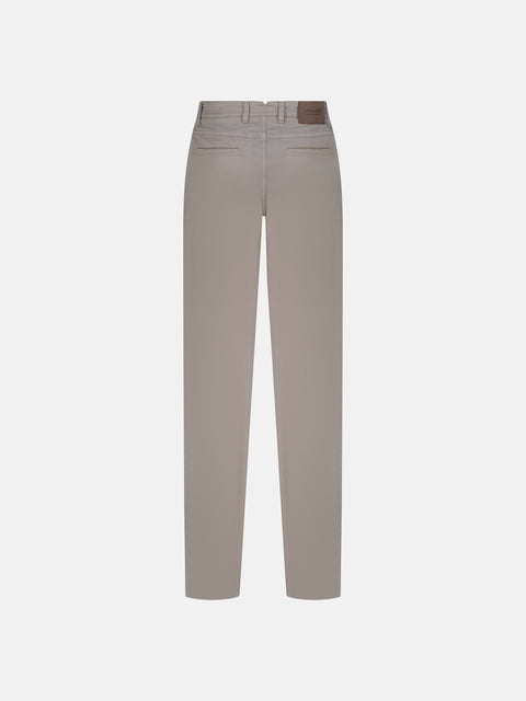 Stretch Cotton Trousers - Taupe