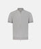 Silk Cotton Knitted Full Zip Polo - Grey