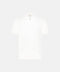 Pure Silk Knitted Zip Polo- White