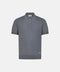 Pure Silk Knitted Zip Polo- Pearl