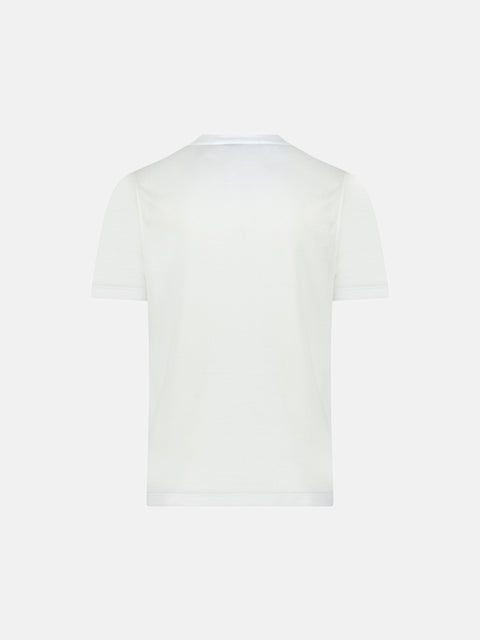 Pure Cotton Knitted T-Shirt – White