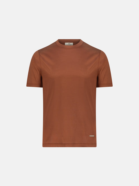 Pure Cotton Knitted T-Shirt – Brick