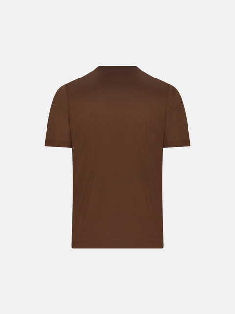 Pure Cotton Knitted T-Shirt – Taupe