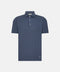 Pure Cotton Knitted Polo with Buttons – Avio Blue