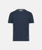 Silk & Cotton Knitted T-Shirt – Indigo